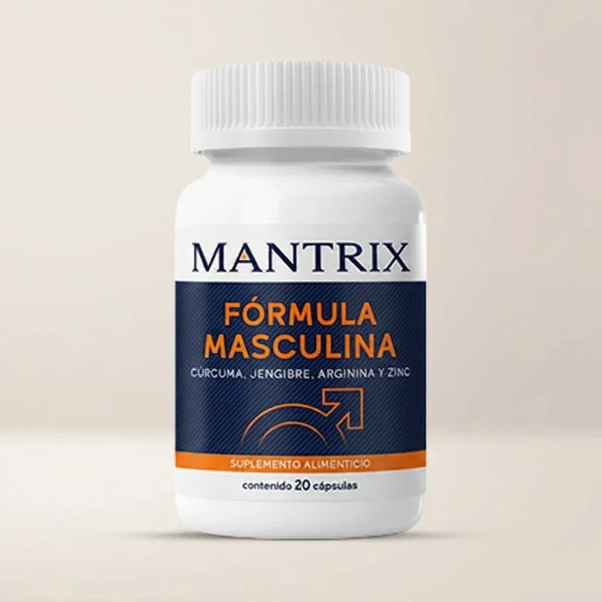 Mantrix México: frasco con 20 cápsulas para la próstata y el bienestar urinario
