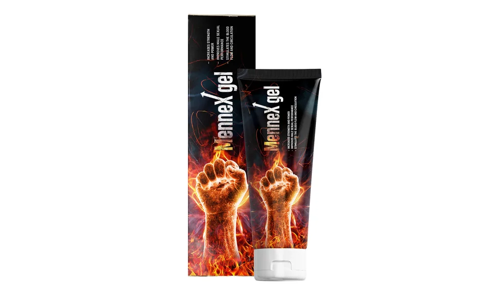 Mennex Gel Colombia: tubo de gel con estuche para la vitalidad masculina