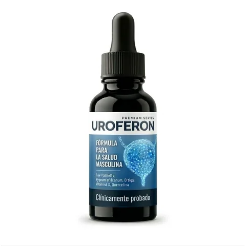 Uroferon Colombia: frasco gotero de 20 ml para la salud de la próstata