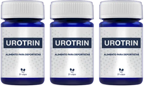 Urotrin Chile: frascos azules de cápsulas para la próstata y el confort urinario