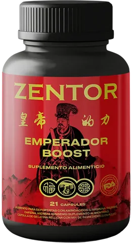 Zentor Chile: frasco Emperador Boost con 21 cápsulas para la próstata y la energía masculina