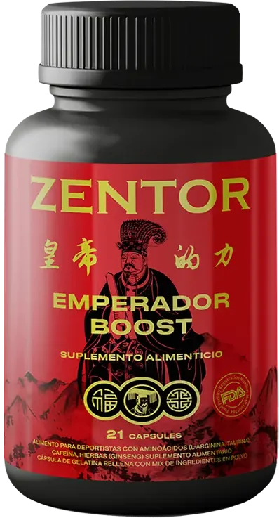 Zentor Chile: frasco Emperador Boost con 21 cápsulas para la próstata y la energía masculina