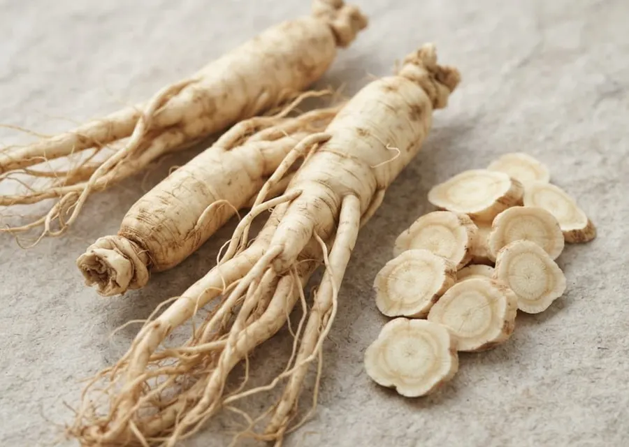 Raíz de ginseng entera