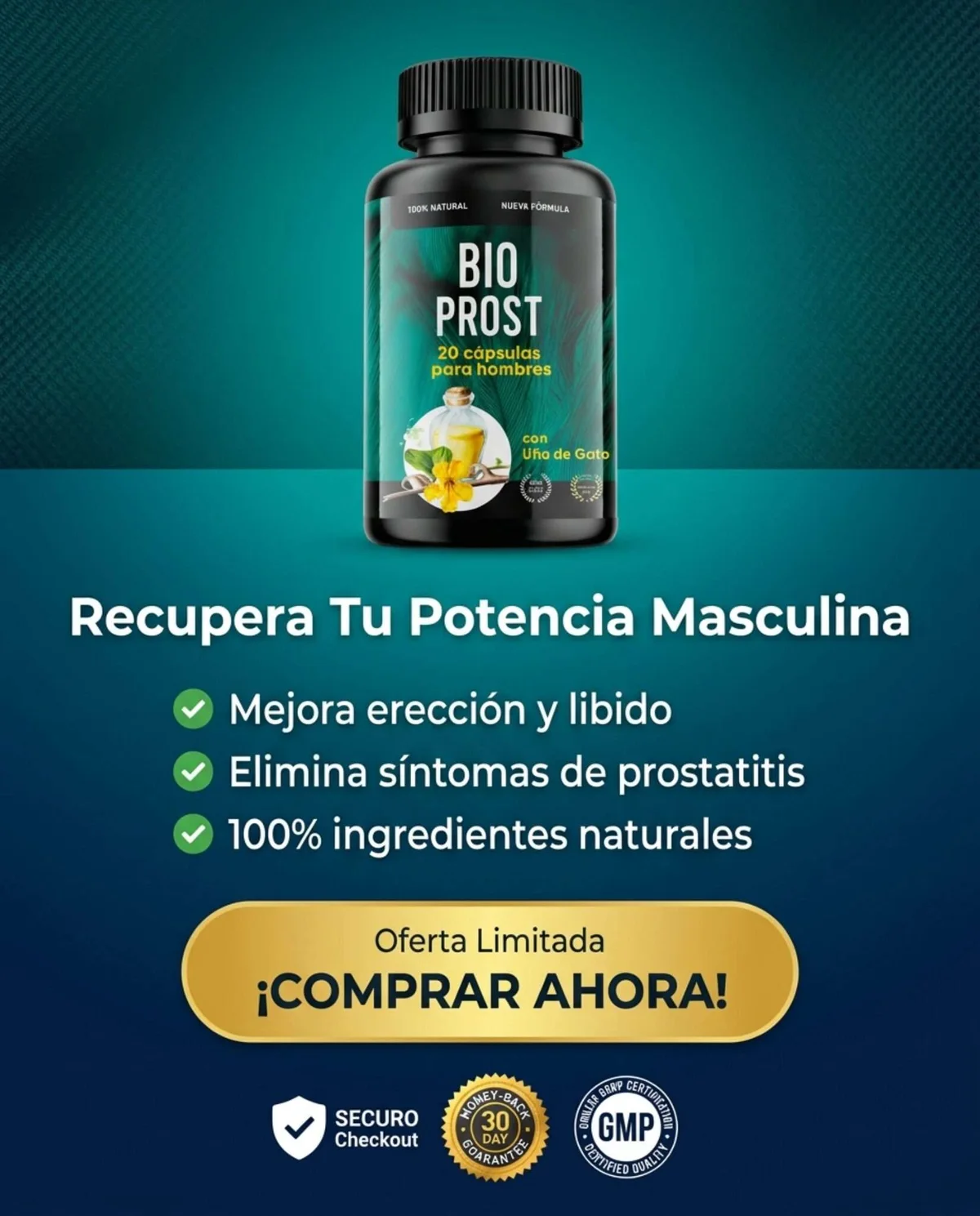 Cómo tomar BioProst — dosificación y modo de uso correcto