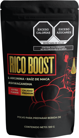 Rico Boost bebida soluble — energía y vitalidad masculina — México